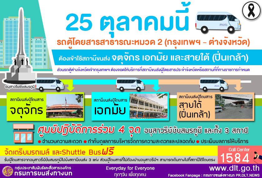 ดีเดย์!!! 25 ต.ค. นี้ รถตู้โดยสารสาธารณะหมวด 2 กรุงเทพฯ ไปต่างจังหวัดทุกคัน  ต้องเข้าใช้สถานีขนส่งผู้โดยสารทั้ง 3 แห่ง - ข่าวสด