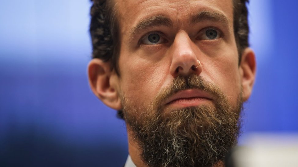 Twitter chief executive Jack Dorsey testifies during a hearing of the House Energy and Commerce Committee