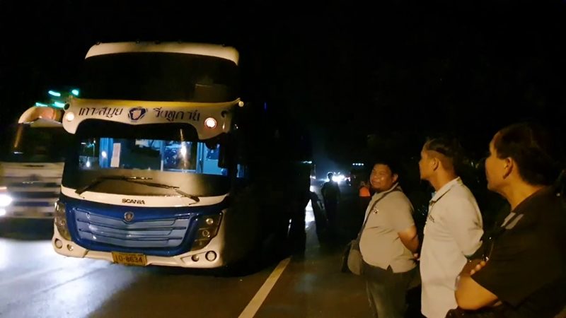 The tour bus broke down on the road.  Have passengers live together in hot climates