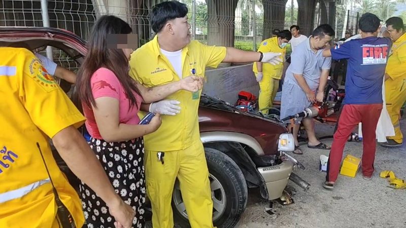 5 life is dead, lift young cars from Lopburi, drive according to GPS, hoping to bring friends to travel to Bang Saen beach