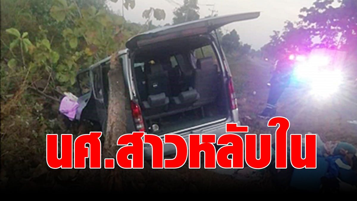 11 life is thrilling!  Young students from high school are loud, driving a sleeping van, crashing into a tree  The younger generation is seriously hurt.