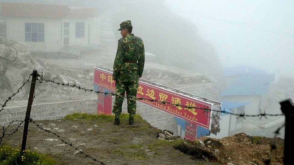 Sikkim: Chinese and Indian soldiers  “Clashing along the new border”