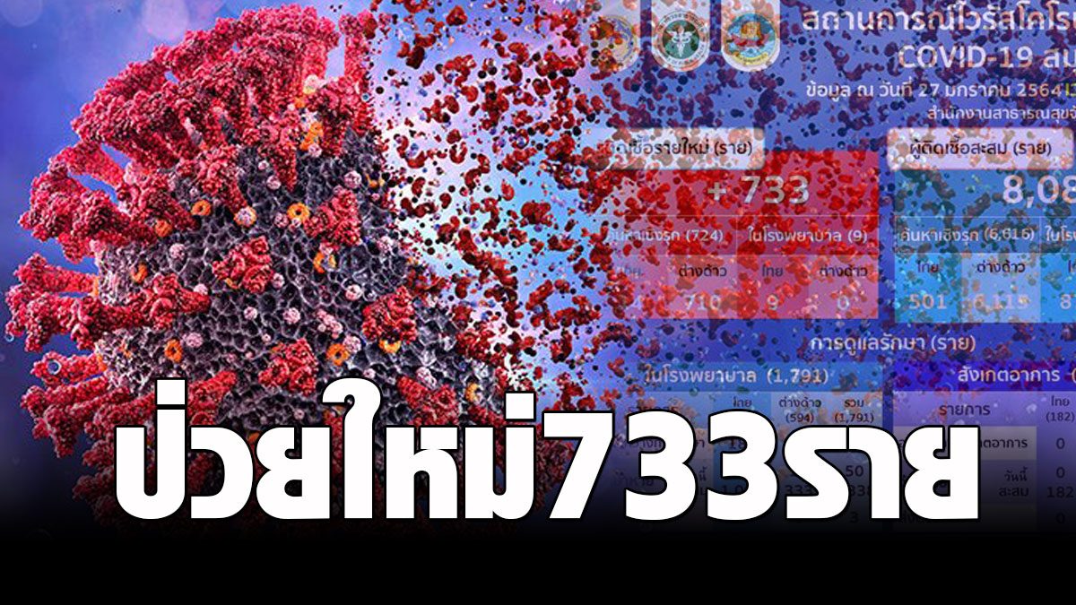 Samut Sakhon, the COVID continues!  733 new illnesses, 1 death