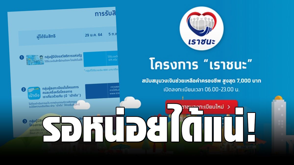 รอชิลๆเลย! ได้สิทธิ เราเที่ยวด้วยกัน-คนละครึ่ง ไม่ต้อง ...