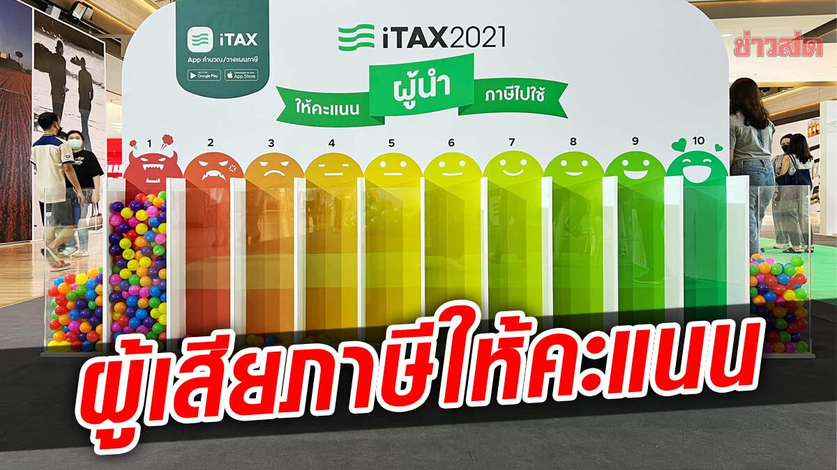 ผู้เสียภาษี แห่ให้แค่ 1 คะแนน แก่ผู้นำภาษีไปใช้ ในงาน iTAX 2021