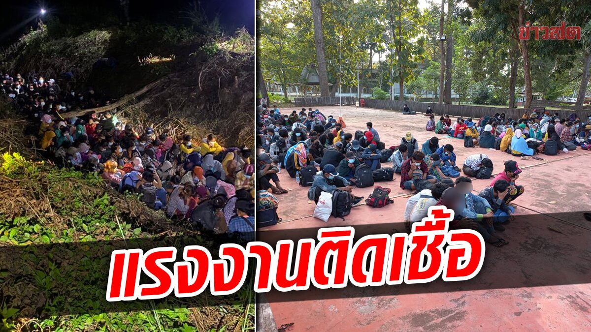 ผวาผลตรวจ แรงงานเกือบ 200 คน ลอบเข้าไทย พบติดโควิด เสี่ยงสูงเพียบ