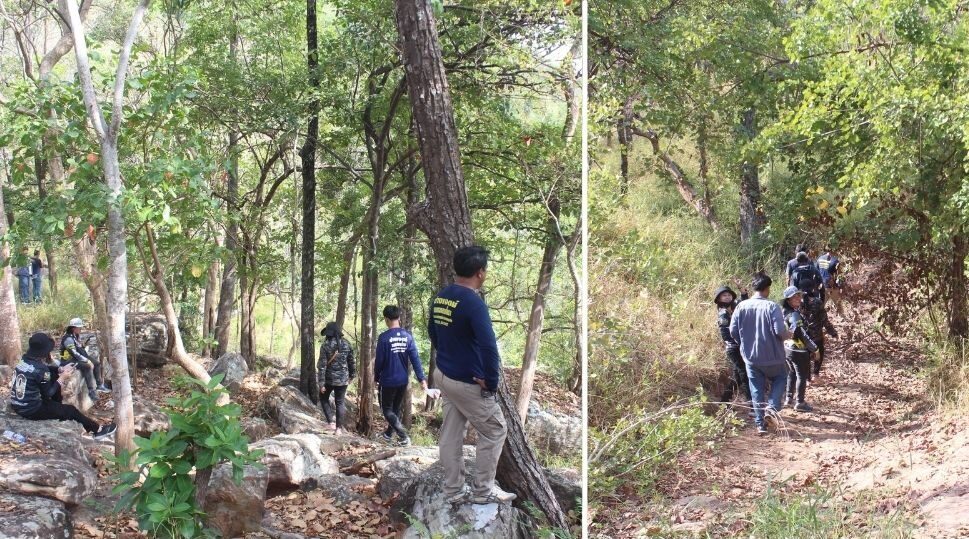 จนท.ทับลาน-ชุมชนจระเข้หิน เร่งสร้างเพนียดกั้น-กระชับพื้นที่โขลงช้างป่า ป้องบุกทำลายผลผลิตชาวบ้าน