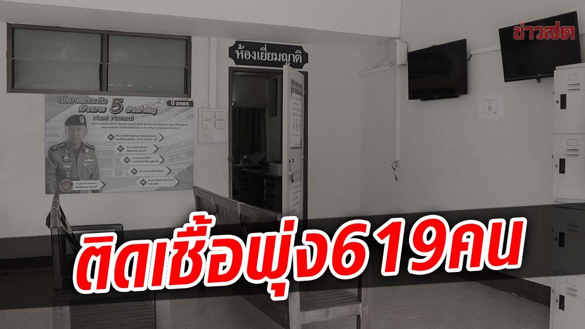 เรือนจำเลย นักโทษติดเชื้อโควิดพุ่ง 619 ราย ตาย 1