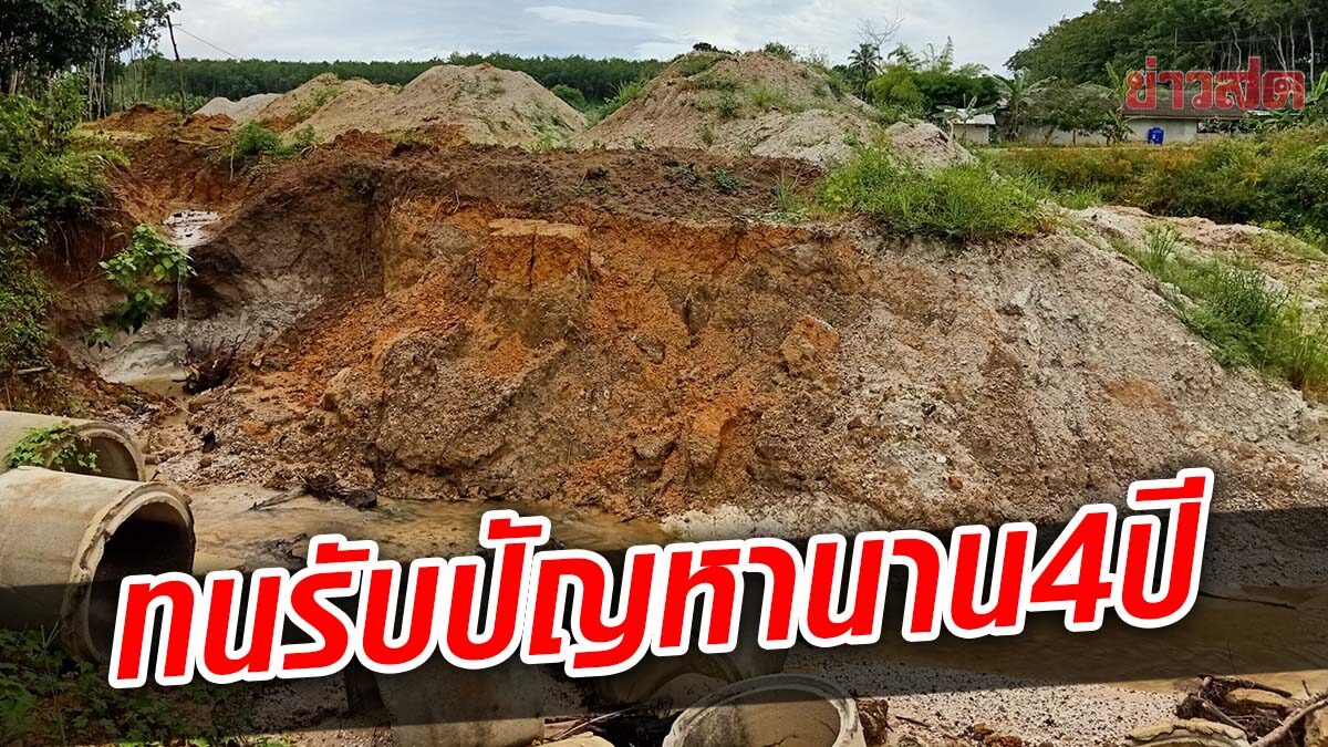 ชาวบ้านร้อง น้ำกัดเซาะ-ตลิ่งพัง ทำปาล์มล้มเสียหาย วอนรัฐช่วยเหลือเร่งด่วน