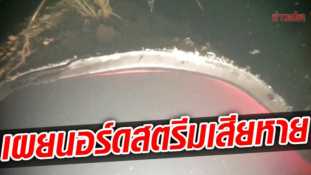 เผยท่อแก๊สใต้น้ำ นอร์ดสตรีม ถูกระเบิดเสียหาย 50 เมตร