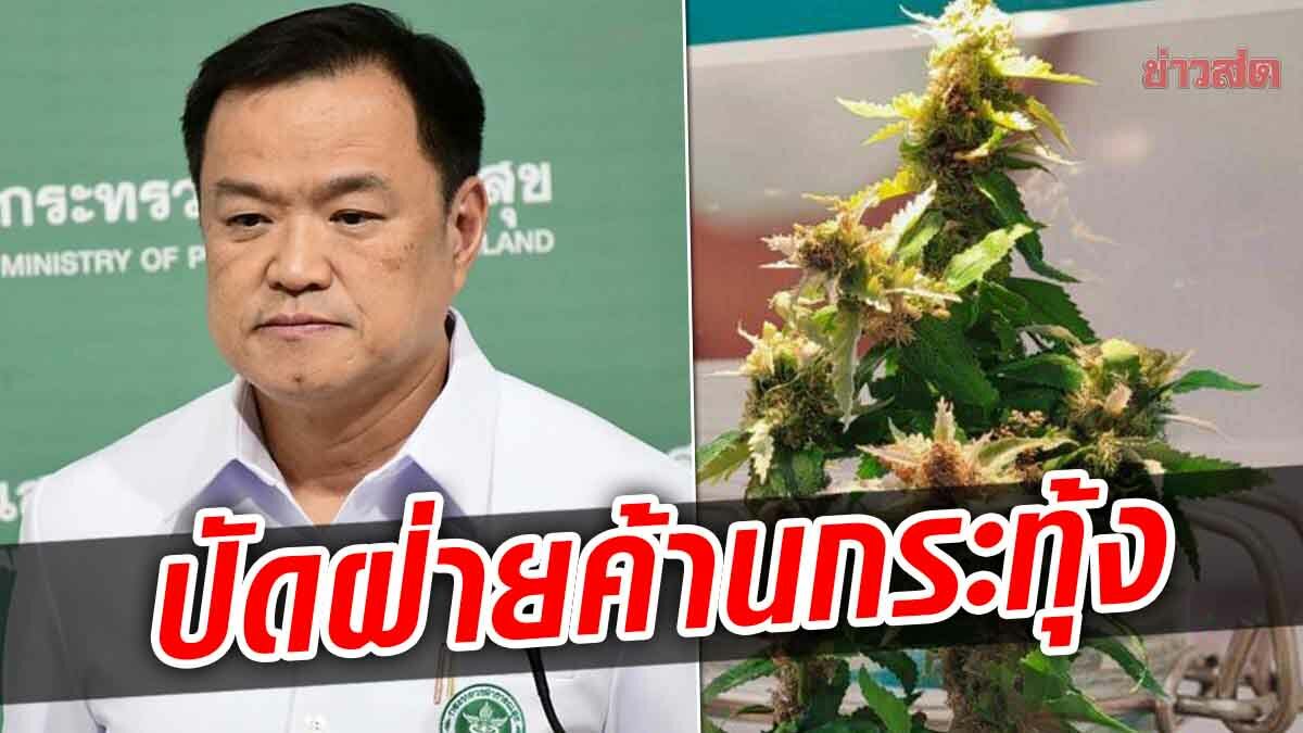 'อนุทิน' แจงออกประกาศควบคุม "ช่อดอกกัญชา" ยันไม่เกี่ยวฝ่ายค้านกระทุ้ง