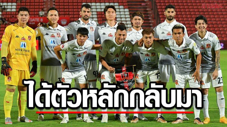 “Jong Aung Khon Kaen United Receives Boost as Injured Main Player Returns for Important Relegation Battle Against Lamphun Warrior”