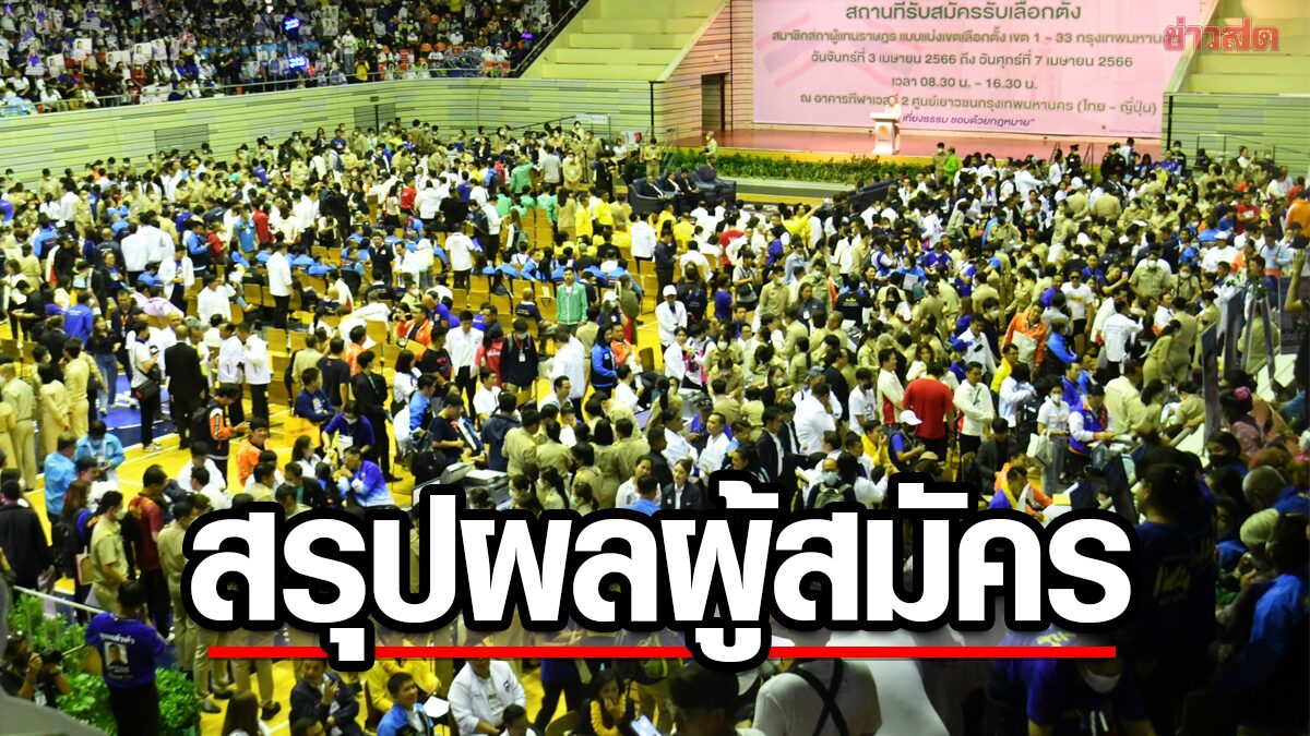 กกต. สรุปยอดผู้สมัคร ส.ส.เขต-ปาร์ตี้ลิสต์ ส่งแคนดิเดตนายกฯ 43 พรรค 63 รายชื่อ