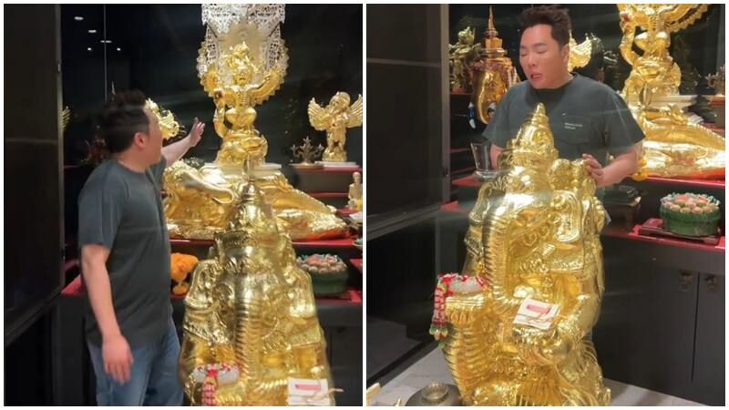 มดดำ คชาภา บูรณะห้องพระใหม่ ล้วงไหขอโชคจากองค์พระพิฆเนศ