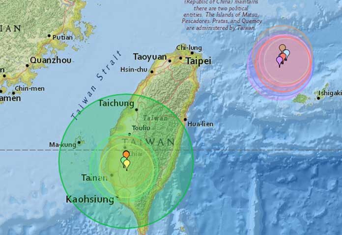 ไต้หวันระทึกอีกดินไหว 6.4 แม็กนิจูด-เจ็บอื้อ สะเทือนถึงไทเปไกลกว่า 300 ก.ม.